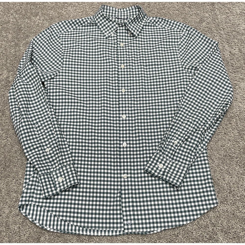Vineyard Vines Shirt Mens Sm Green OTG Brrr On The Go Performance‎ Stretch Check